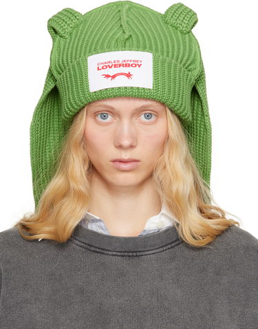 Beanie Charles Jeffrey Loverboy Charles Jeffrey LOVERBOY Chunky Rabbit Beanie Zelena | 54130403, 0