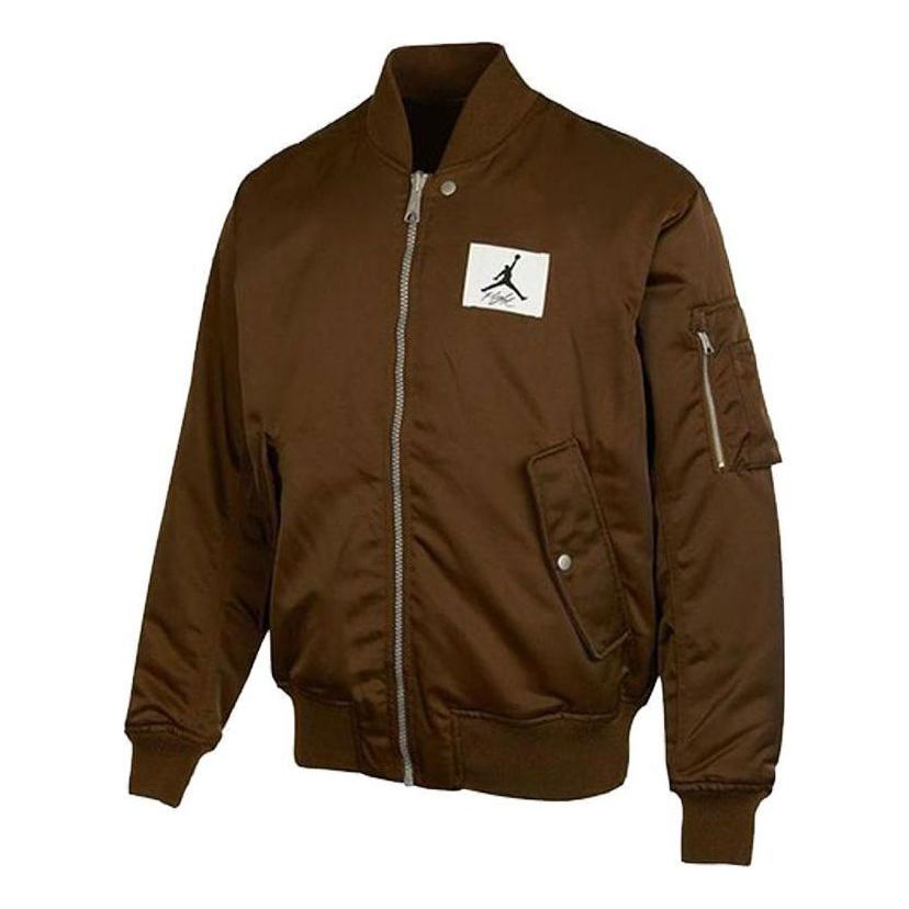 Bomber jakna Jordan Jordan Logo Patch Baseball Jacket Rjava | DQ7345-385