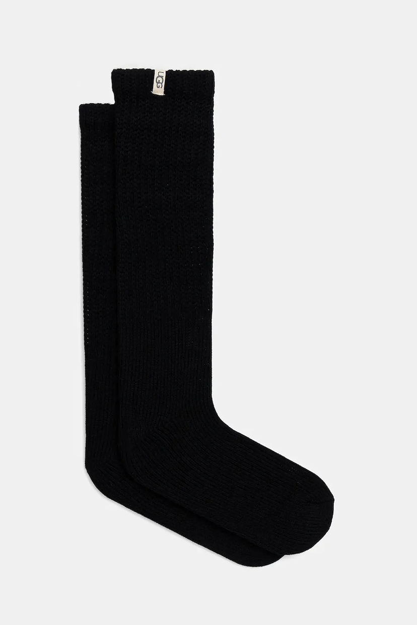 Nogavice UGG TYLA Ribbed Socks Črna | 1173790