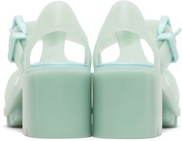 Nega čevljev Bottega Veneta Bottega Veneta Gertie Fisherman Heeled Sandals Zelena | 827620 V2AS0, 1