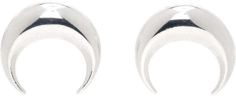 Uhani Marine Serre Marine Serre Moon Stud Earrings Kovinski | UJW074ARMET0001