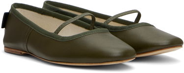 Oblačila A.P.C. A.P.C. Swan Ballerina Flats Zelena | PXBVQ-F53295, 3
