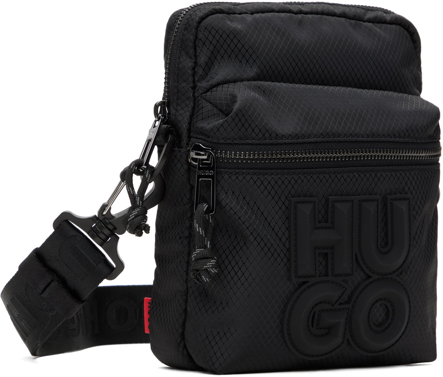 Torba za čez ramo BOSS Hugo Stacked Logo Reporter Bag Črna | 50536029, 1