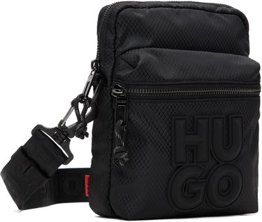 Torba za čez ramo BOSS Hugo Stacked Logo Reporter Bag Črna | 50536029, 1