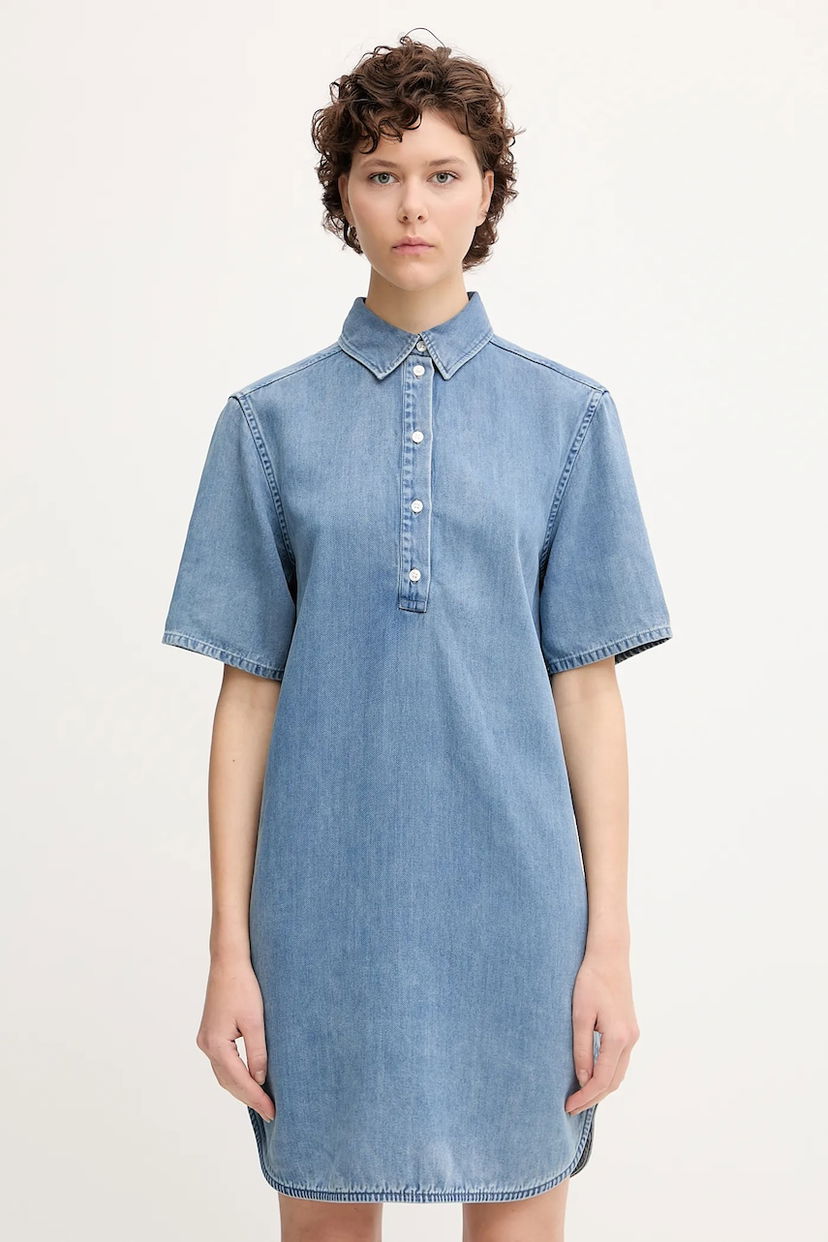 Obleke Samsoe Samsoe Samsoe Samsoe SATONE Mini Dress Modra | F25200172