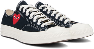 Oblačila Comme des Garçons COMME des GARÇONS PLAY Chuck 70 OG Single Heart Mornarica | AZ-K128-001, 3