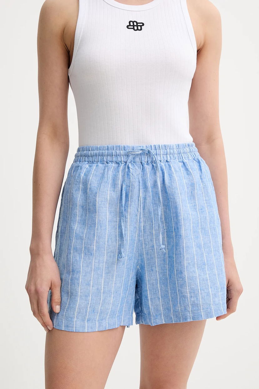 Kratke hlače Samsoe Samsoe Samsoe Samsoe MAREN High Waist Shorts Modra | F23900001