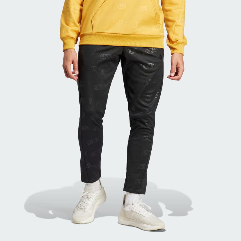 Hlače in kavbojke adidas Performance adidas Sportswear Embossed adidas Polar Fleece Tapered Joggers Črna | IJ6437