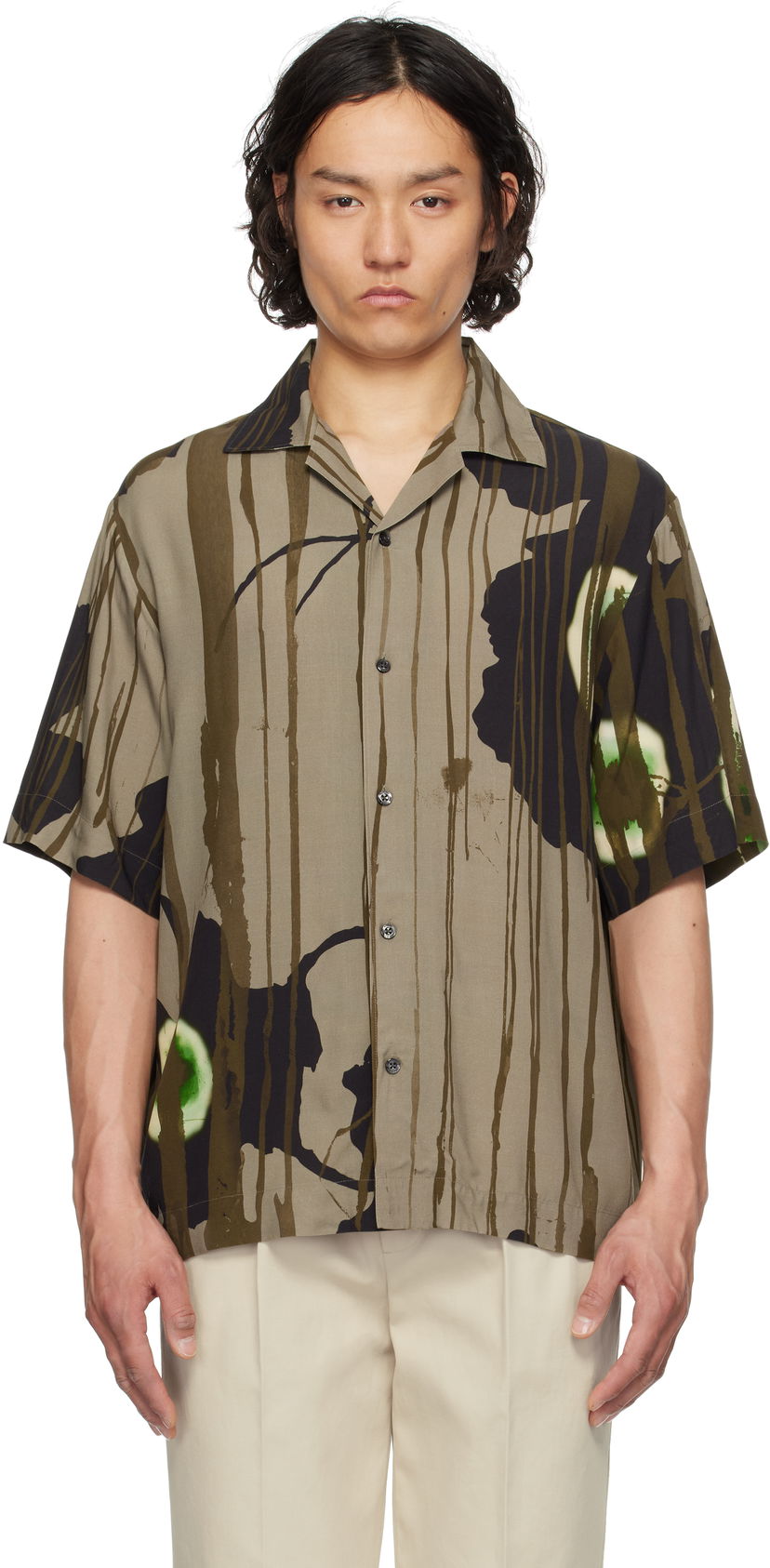 Srajce BOSS HUGO Floral Print Shirt Rjava | 50539329