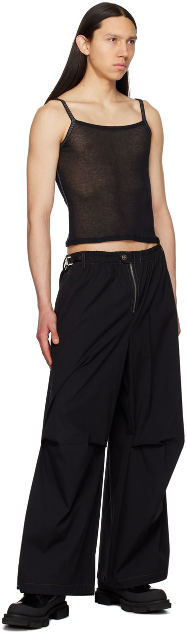 Majica brez rokavov Dion Lee Semi-Sheer Tank Top Črna | C3132S23, 3