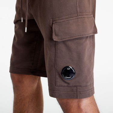 Kratke hlače C.P. Company Light Fleece Regular Cargo Shorts Rjava | 14CMSB021A002246G-365, 1