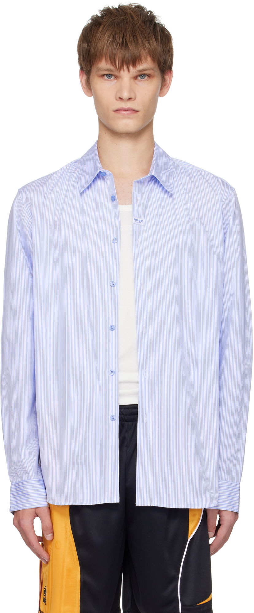 Srajce Martine Rose Martine Rose Classic Striped Shirt Modra | 401WS18531