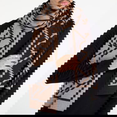 Šala CALVIN KLEIN Calvin Klein Emblem Aop Fine Scarf Rjava | LV04D8051G UB1, 1