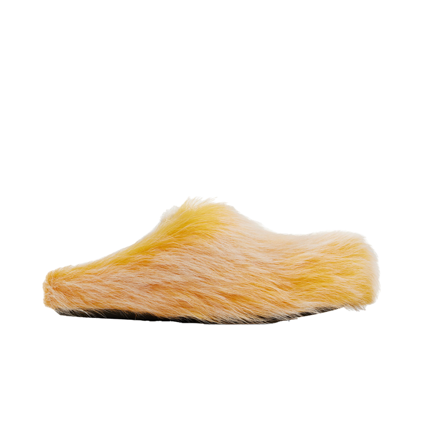 Superge in čevlji Marni Long Hair Calfskin Fussbett Slip-on Loafers Rumena | SBMS004601 P8006