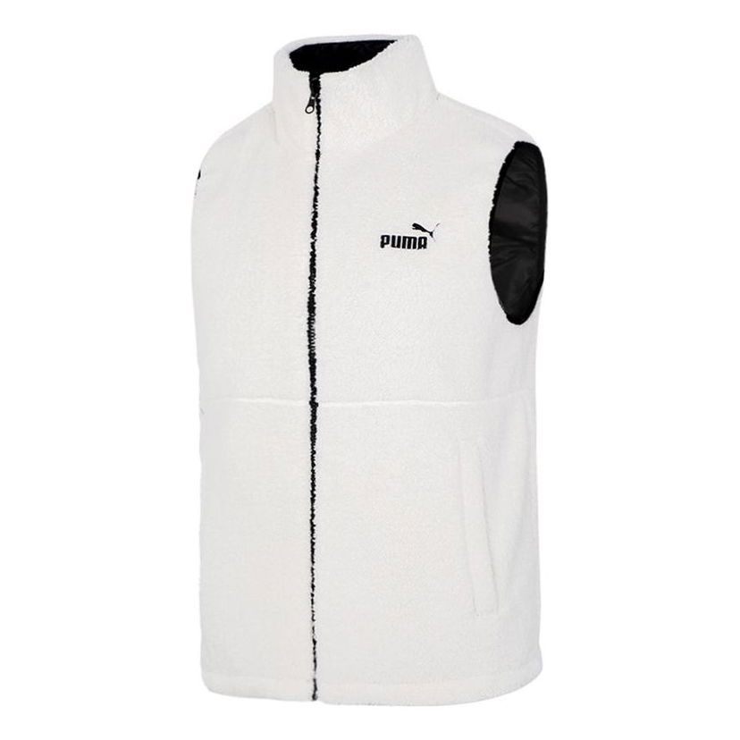Telovnik Puma Fleece Zip-Up Vest Bela | 848955-93