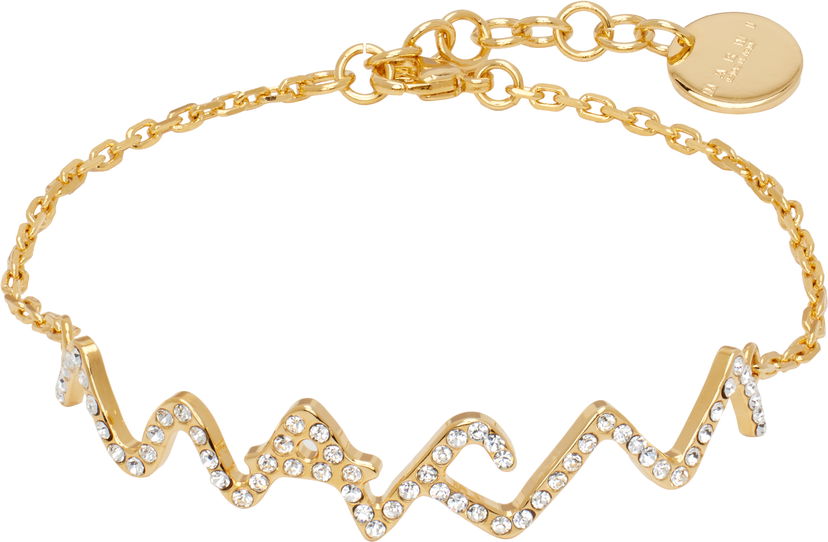 Zapestnica Marni Marni Crystal-Embellished Symbol Chain Bracelet Kovinski | BRMV0220A0 P6527