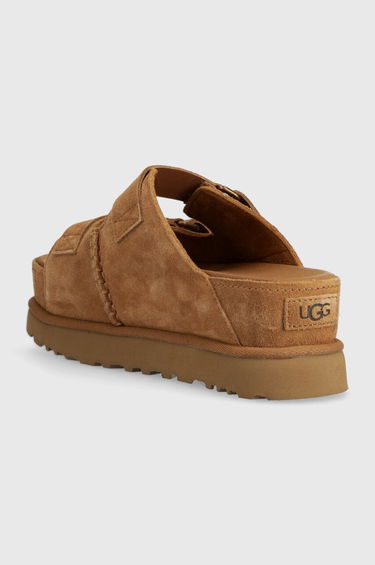 Superge in čevlji UGG Goldenstar Hi Suede Platform Slides Rjava | 1155458-CHE, 2