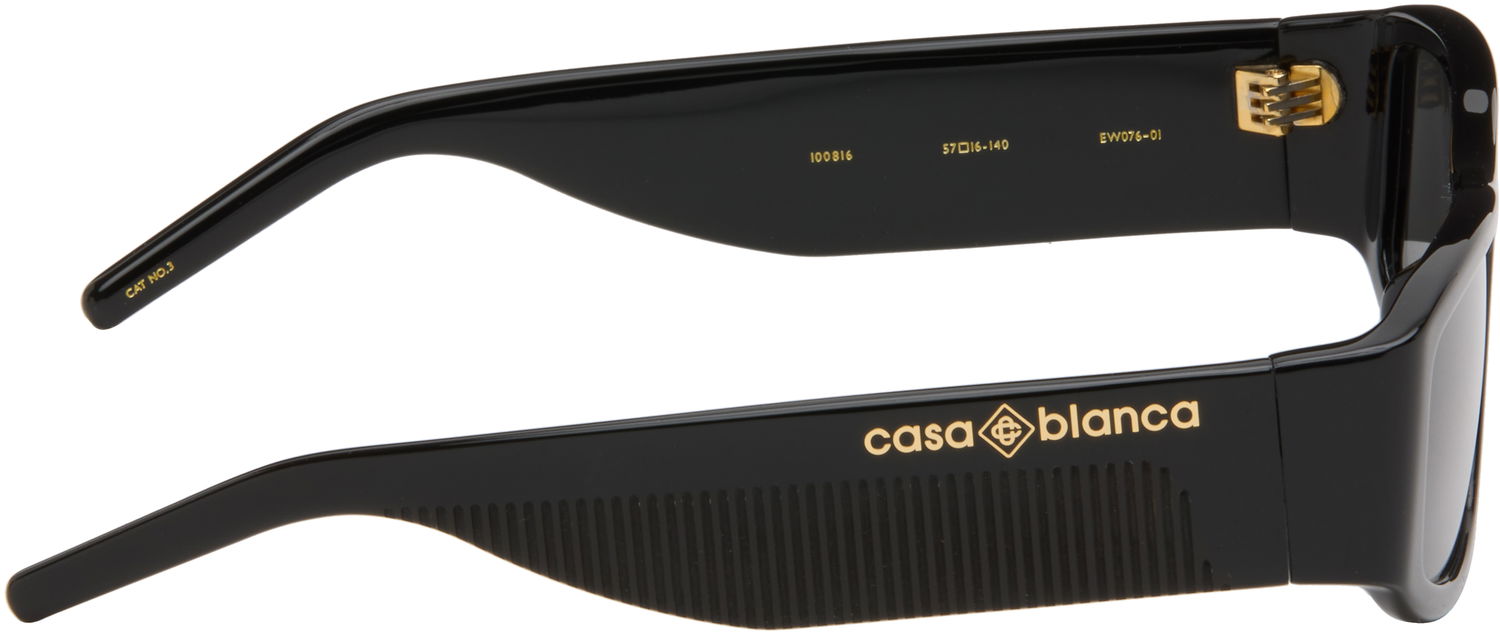 Sončna očala Casablanca Bold Rectangular Sunglasses Črna | EW-076-01, 1