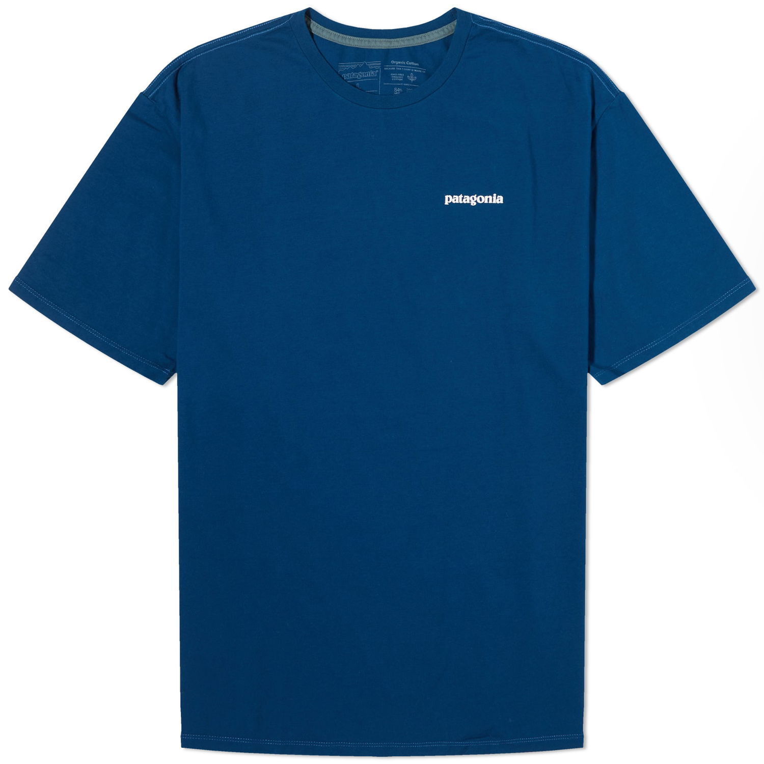 Majica Patagonia P-6 Mission Organic T-Shirt Mornarica | 37529-LMBE, 0