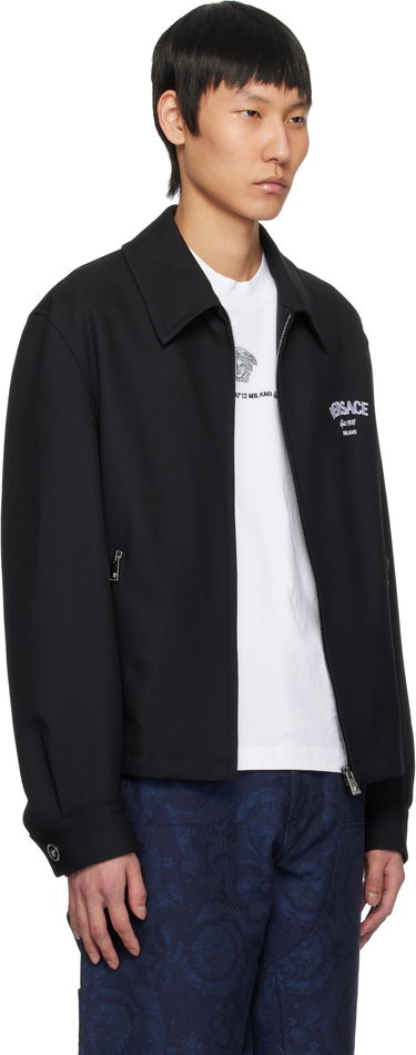 Bomber jakna Versace Versace Medusa Gallery Wool Blouson Jacket Črna | 1018846_1A13489, 1