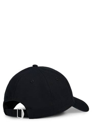 Kapa BOSS Twill Cap with Embroidered Monogram Črna | 50533299, 1