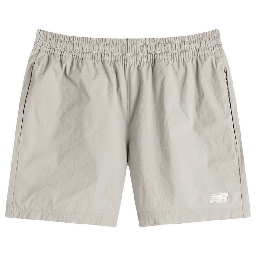 Kratke hlače New Balance Athletics Stretch Woven 5" Shorts Bež | MS41517-YST