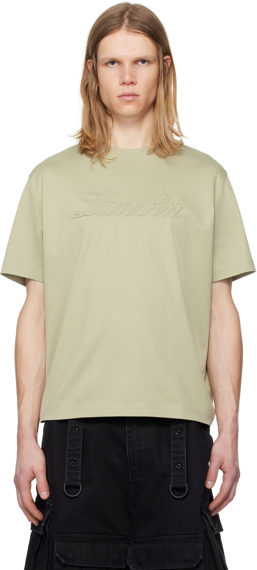 Majica LANVIN Lanvin Debossed Logo T-Shirt Zelena | RM-TS0115-J170-P25