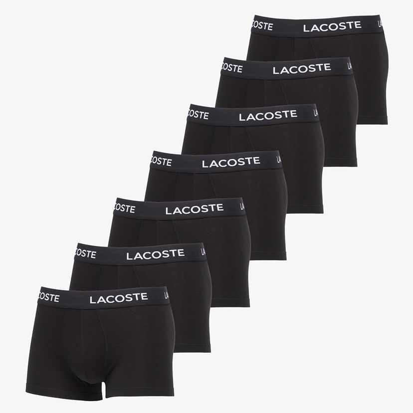 Boksarice Lacoste Trunks Underwear 7-Pack XL Črna | 5H2385 031