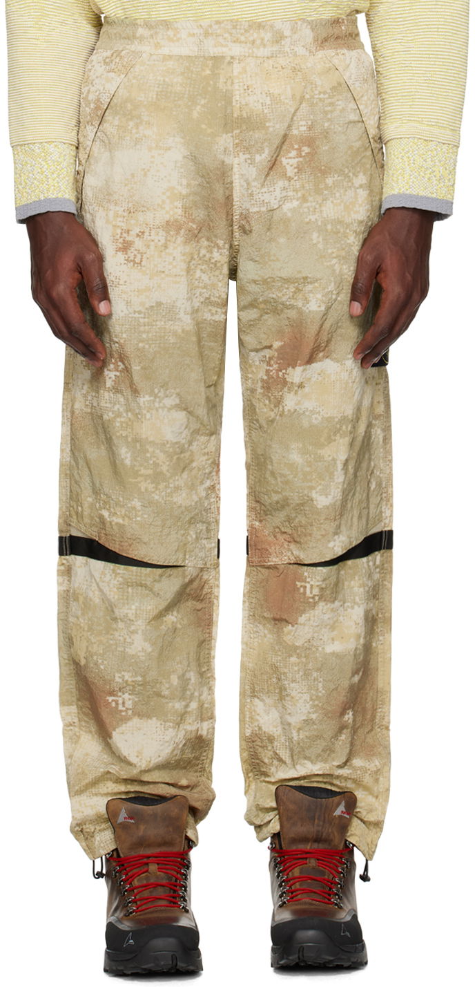 Hlače Stone Island Printed Trousers Bež | 8015662E1