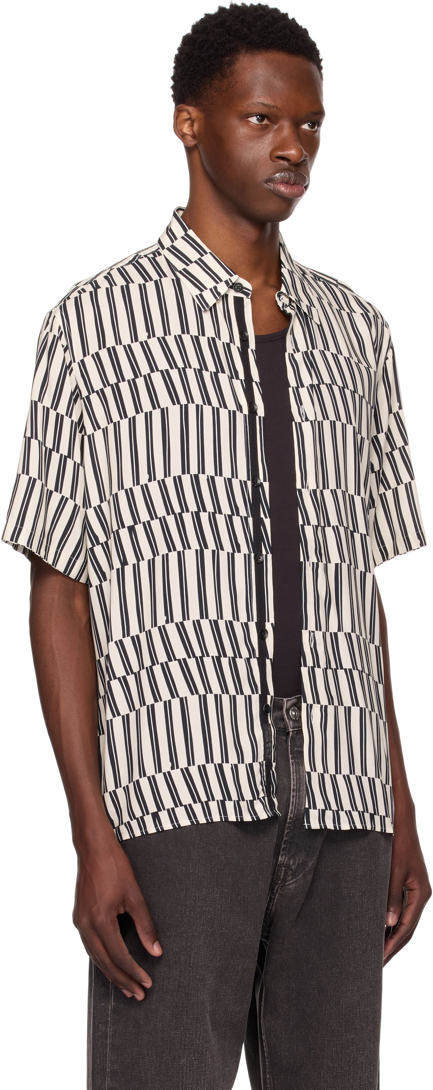 Srajce rag & bone Rag & Bone Dalton Printed Short Sleeve Shirt Večbarvna | MBW25PA026LVML, 1