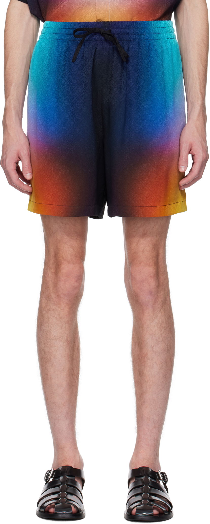 Kratke hlače Casablanca Casablanca Gradient Silk Shorts Večbarvna | MS25-TR-012-02