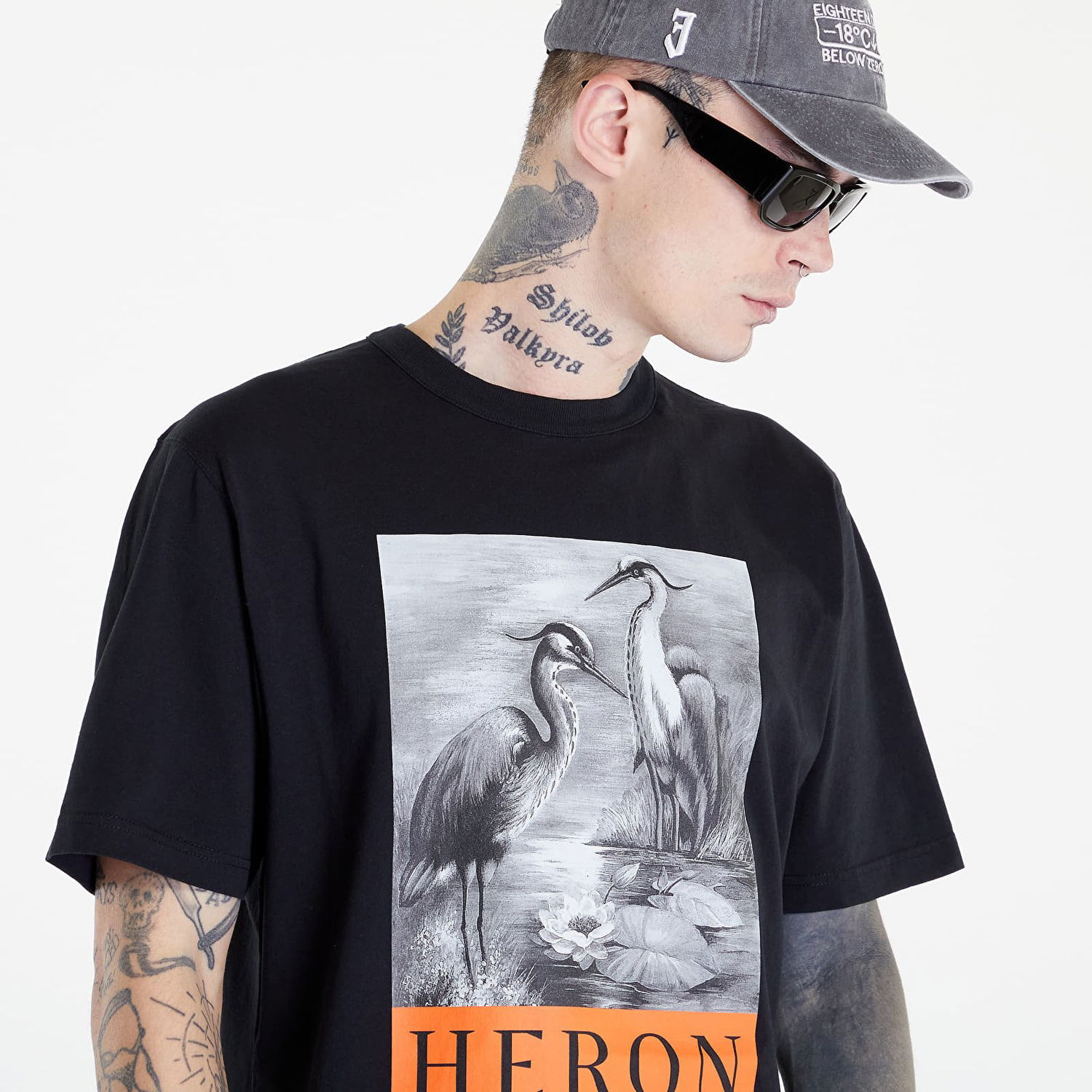 Majica HERON PRESTON NF Heron BW Črna | HMAA032C99JER0031010, 1