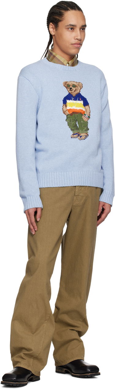 Pleteni pulover Polo by Ralph Lauren Polo Ralph Lauren Bear Cotton Sweater Modra | 710964799001, 3