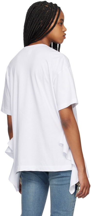 Majica Comme des Garçons Comme des Garçons Shirt Ruffled T-Shirt Bela | FK-T018-051, 2