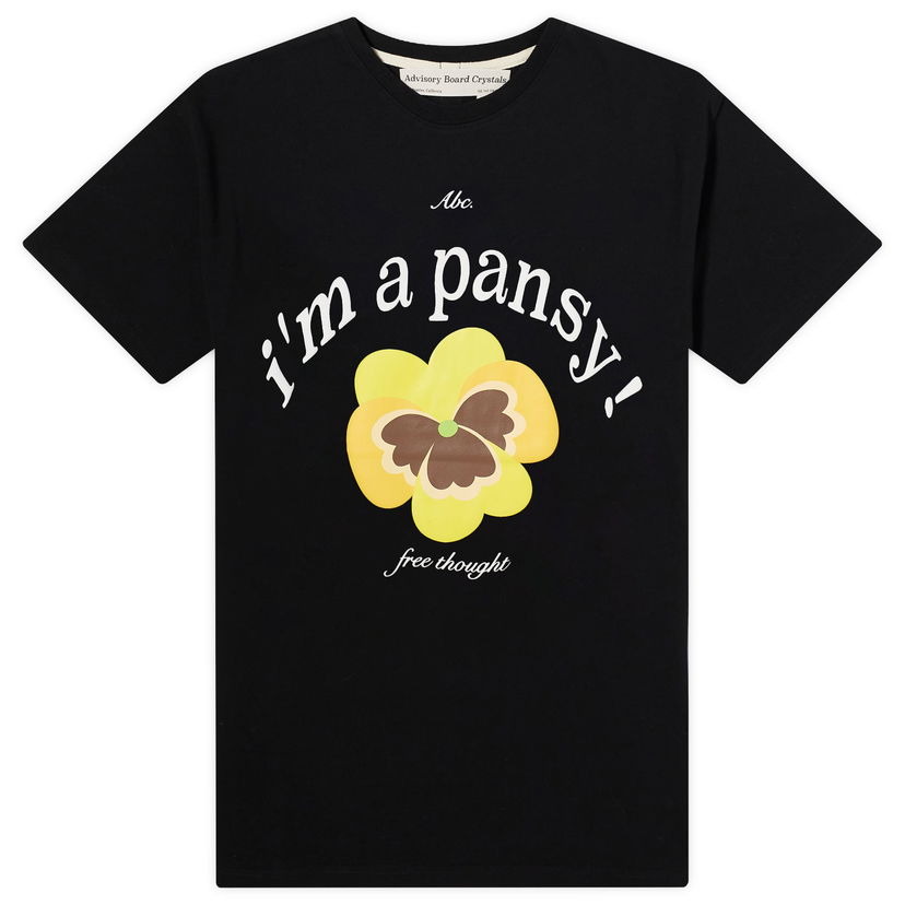 Majica Advisory Board Crystals Pansy Črna | ABC-CT-T001-PANSY-BLK