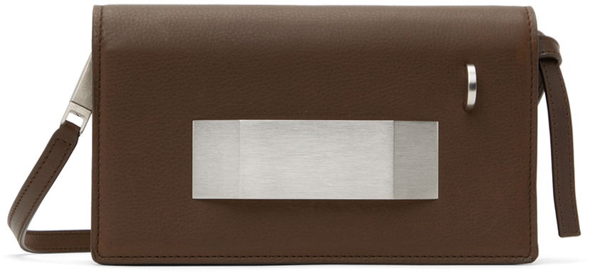 Torba za čez ramo Rick Owens Rick Owens Porterville Griffin Shoulder Bag Rjava | RA02D0540 LCN