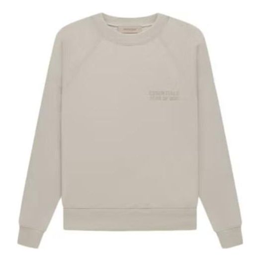 Pleteni pulover Fear of God Essentials Crewneck Sweatshirt Bež | FOG-FW22-316