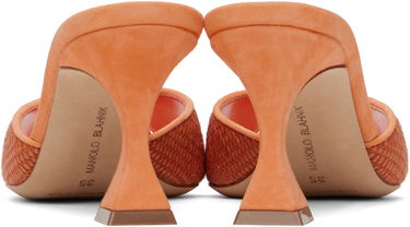 Modni dodatki Manolo Blahnik Manolo Blahnik Jadara Heeled Sandals Oranžna | 424-1982, 1