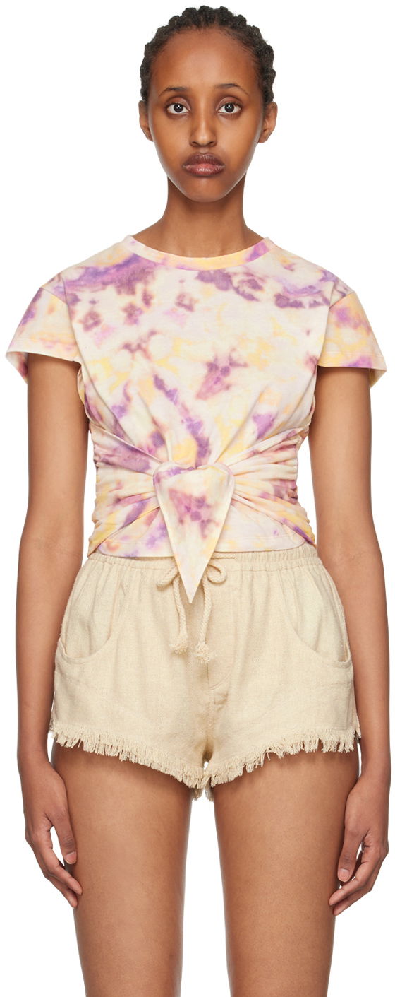 Krop-top Isabel Marant Étoile Isabel Marant Etoile Zodya Tie-Dye T-Shirt Večbarvna | 23PTS0033FA-A1N92E
