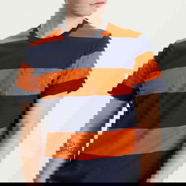 Majica YMC YMC Wild Ones Block Stripe T-Shirt Oranžna | P6ZAM-40, 5