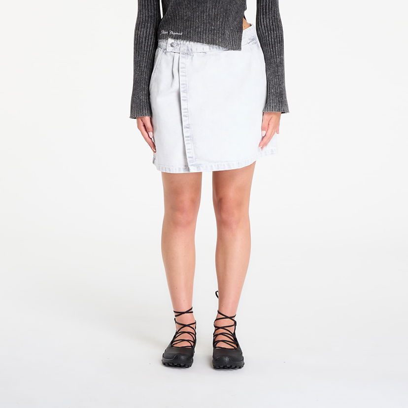 Krila Carhartt WIP Carhartt WIP Women's Emery Wrap Denim Mini Skirt Bela | I035575.895F