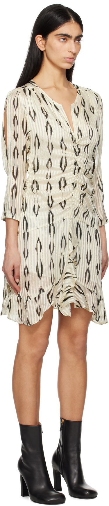 Obleke ISABEL MARANT Isabel Marant Octavia Ikat Minidress Bež | RO0748FB-C1J16I, 1
