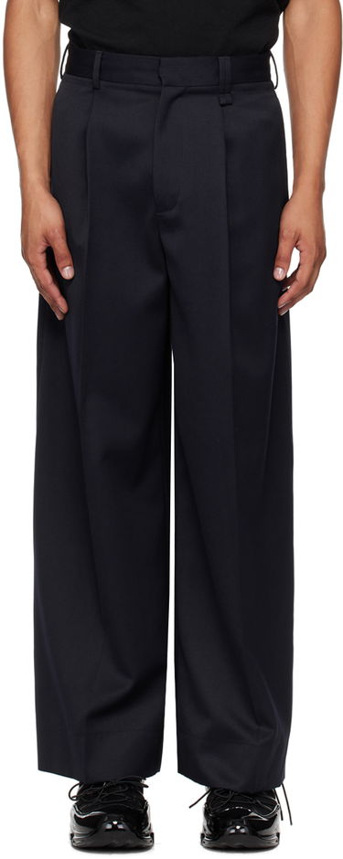 Hlače Simone Rocha Simone Rocha Pleated Wide Leg Trousers Mornarica | 4118 0458, 0