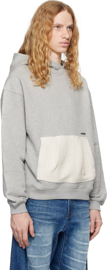 Pulover ADER ERROR Product. 37 Fleece Pocket Hoodie Siva | BN01FWHD0106GR, 1
