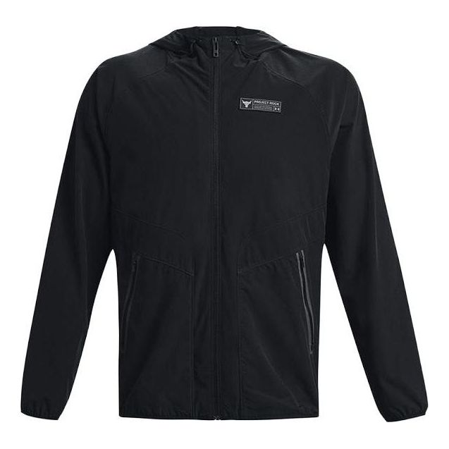 Vetrovka Under Armour Project Rock Men's Unstoppable  Woven Training Jacket Črna | 1377425-001