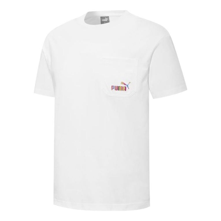 Majica Puma Pocket Logo Graphic T-Shirt Bela | 671962-02