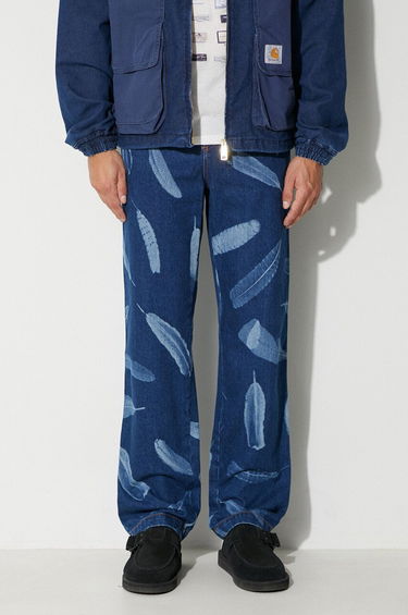 Kavbojke Marcelo Burlon Aop Wind Feathers Jeans Modra | CMYA033F23DEN0023401, 0