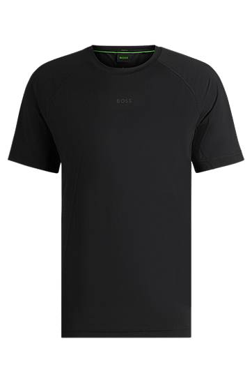 Majica BOSS Regular-Fit Active T-Shirt with Reflective Details Črna | 50531240