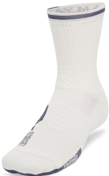 Nogavice Under Armour Playmaker Mid Crew Socks Bela | 1376229-114, 1
