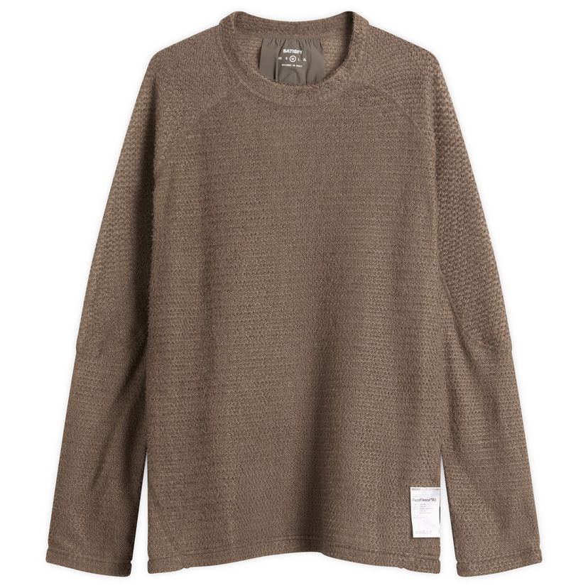 Majica Satisfy Ghostfleece AD Long T-Shirt Rjava | 11067-FA